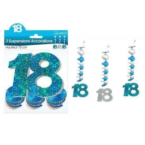 3 SUSPENSIONS ACCORDEONS HOLOGRAMME 18 ANS 2 COLORIS AU CHOIX -COSTUMED’HALLOWEEN 3 suspensions accordeons hologramme 18 ans 2 coloris au choix farfouil en fete 30252392 7756c2f9 41b2 4d17 8583 4d50d23b2e7f