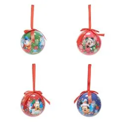 4 BOULES DE NOËL MICKEY™ 7,5 CM