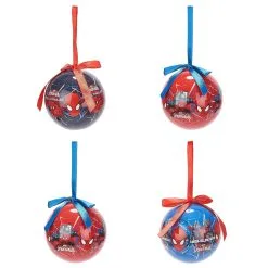 4 BOULES DE NOËL SPIDERMAN™ 7,5 CM