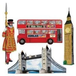 4 DECORS SYMBOLE ANGLAIS