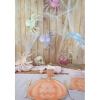 5 Décorations à Poser Araignées Halloween Pastel