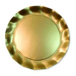 5 SOUS-ASSIETTE 32,4 CM OR SATINE