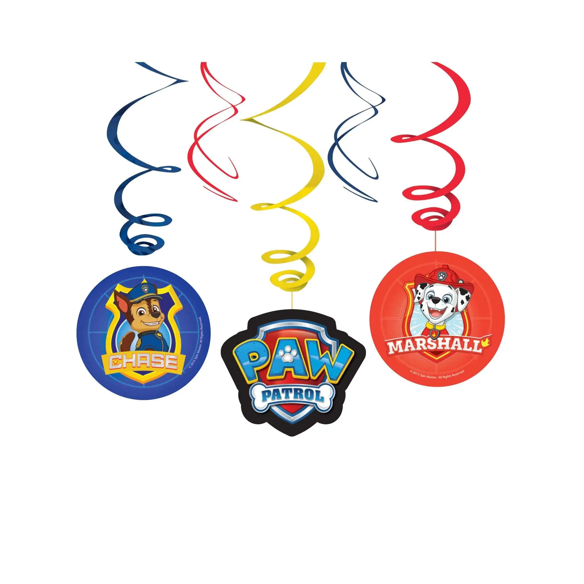 6 Décorations à Suspendre Pat'Patrouille™ 1 6 Décorations à Suspendre Pat'Patrouille™