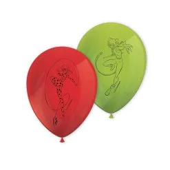 8 Ballons En Latex Verts Et Rouges Miraculous™