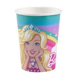 AMSCAN 8 Gobelets En Carton Barbie Dreamtopia™ 250 Ml