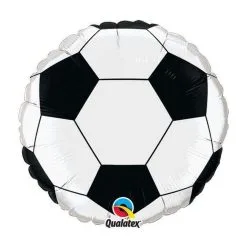 BALLON ALU BALLON DE FOOT 45 CM 18" QUALATEX