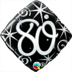 BALLON ALU ÉLÉGANT CARRÉ "80" 45 CM 18" QUALATEX