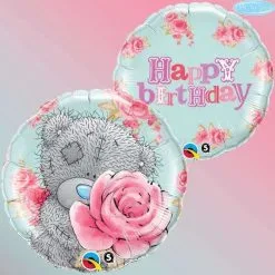 BALLON ALU ME TO YOU HAPPY BIRTHDAY ROSES 45 CM 18" QUALATEX
