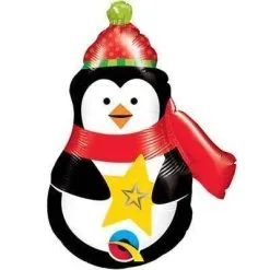 BALLON ALU PINGOUIN 14" QUALATEX