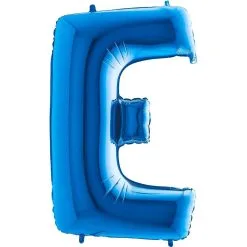 Ballon Aluminium Lettre "E" Bleu 40" 102 Cm Grabo Balloons®