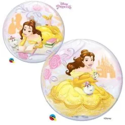 BALLON BUBBLE BELLE™ LA BELLE ET LA BÈTE™ 56 CM 22" QUALATEX