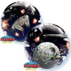 BALLON BUBBLE STAR WARS™ ÉTOILE DE LA MORT™ 61 CM 24" QUALATEX