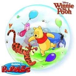 BALLON BUBBLE WINNIE L'OURSON 56 CM 22" QUALATEX