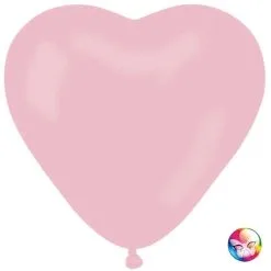 BALLON COEUR GEANT ROSE 170 CM DIAMETRE 54 CM