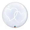 Ballon Déco Bubble Coeurs Entrelacés 61 Cm 24" Qualatex®