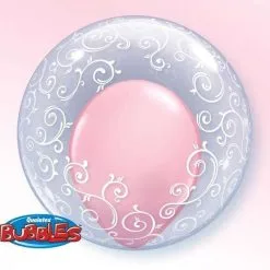 BALLON DECO BUBBLE FANTAISIE FILIGRANE 24" 61 CM QUALATEX®