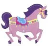 Ballon En Aluminium Cheval De Carrousel 48" 122 Cm Grabo Balloons®