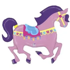Ballon En Aluminium Cheval De Carrousel 48" 122 Cm Grabo Balloons®