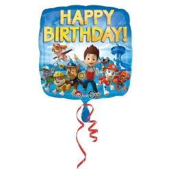 Ballon En Aluminium Happy Birthday Pat'Patrouille 43 Cm