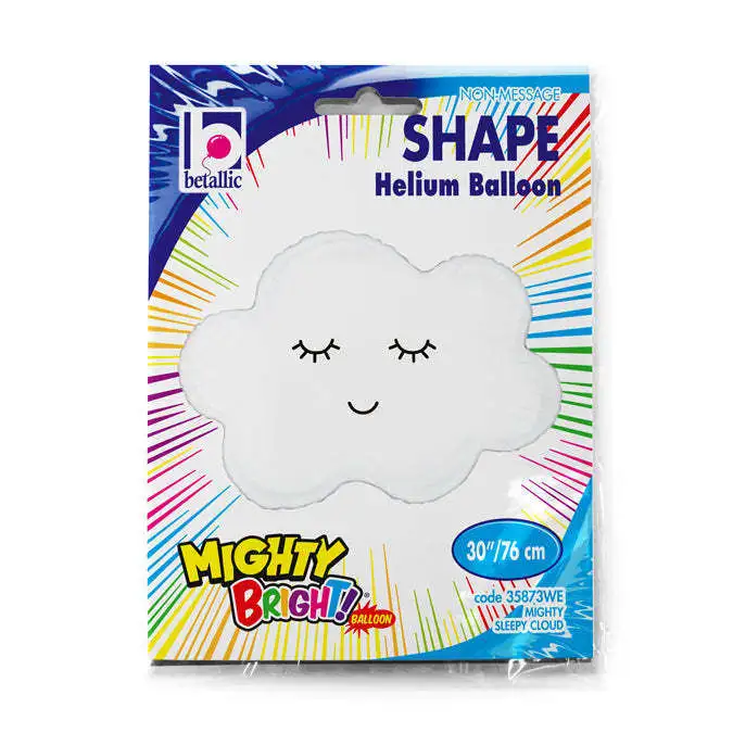 Ballon En Aluminium Nuage Blanc 30" 76 Cm Grabo Balloons® 2 Ballon En Aluminium Nuage Blanc 30" 76 Cm Grabo Balloons® – Image 2