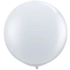BALLON GÉANT JEWEL TRANSPARENT 3' 86CM QUALATEX©