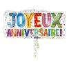BALLON JOYEUX ANNIVERSAIRE SUPERSHAPE XL 83x40CM