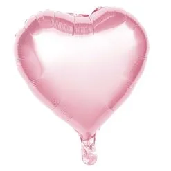 Ballon Mylar Coeur Rose Pastel 45 Cm