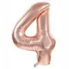 Ballon Mylar Rose Gold Chiffre 4 - 86 Cm