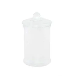 BONBONNIERE VERRE AVEC COUVERCLE 9,8X18,7CM