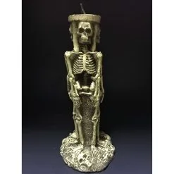 BOUGIE D'HALLOWEEN SQUELETTES