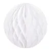 Boule Alvéolée Blanche 12 Cm