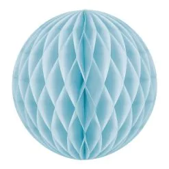 Boule Alvéolée Bleu Dragée 20 Cm