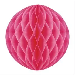 Boule Alvéolée Rose Néon 20 Cm