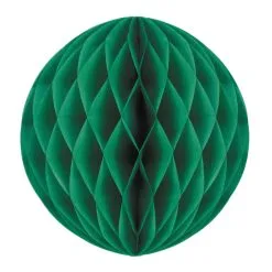 Boule Alvéolée Vert Sapin 30 Cm