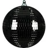 BOULE FACETTES POLYSTYRENE DIAMETRE 10CM NOIR