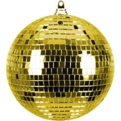 BOULE FACETTES POLYSTYRENE DIAMETRE 10CM OR