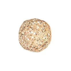 BOULE ROTIN FIBRE LARGE BRUN CLAIR DIA 30CM