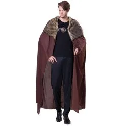 CAPE LUXE CHEVALIER FOURRURE BRUN 155CM