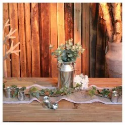 Chemin De Table En Jute Avec Dentelle 29 Cm X 5m