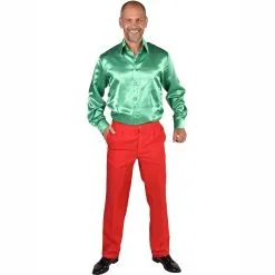 Chemise Luxe Adulte Satinée - Vert