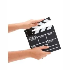 Clap De Cinéma Hollywood 17.5 X 20 Cm -COSTUMED’HALLOWEEN clap de cinema hollywood 175 x 20 cm farfouil en fete a definir 31982079