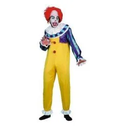 Costume Adulte Clown Jaune De L'horreur