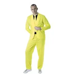 Costume Adulte Disco Fashion - Néon Jaune