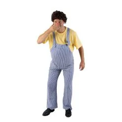 Costume Adulte Salopette Coluche