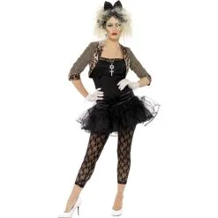 Smiffys COSTUME ANNEES 80 NOIR ET OR MADONNA