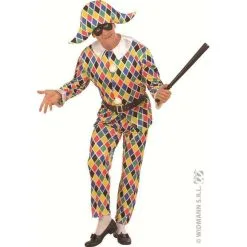 COSTUME ARLEQUIN SATIN ADULTE