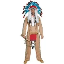 Smiffys COSTUME CHEF INDIEN BEIGE AUTHENTIC WESTERN TAILLE M