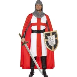 Smiffys COSTUME CHEVALIER CROISADE ST.GEORGE HERO ADULTE