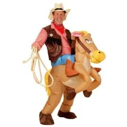 COSTUME DE COW BOY GONFLABLE ADULTE