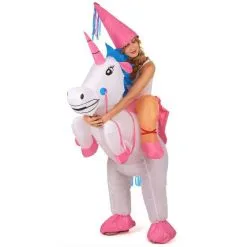 COSTUME DE LICORNE GONFLABLE ADULTE